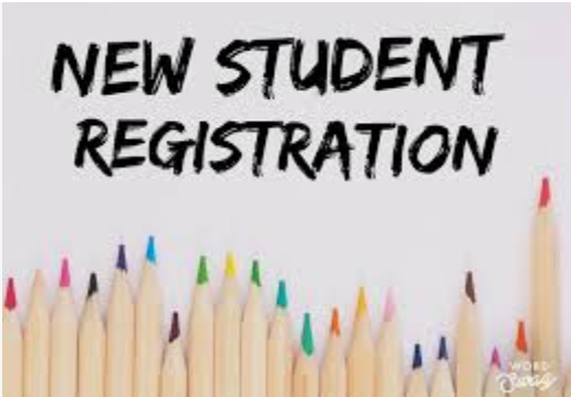  Picture of pencils that says,  New Student Registration